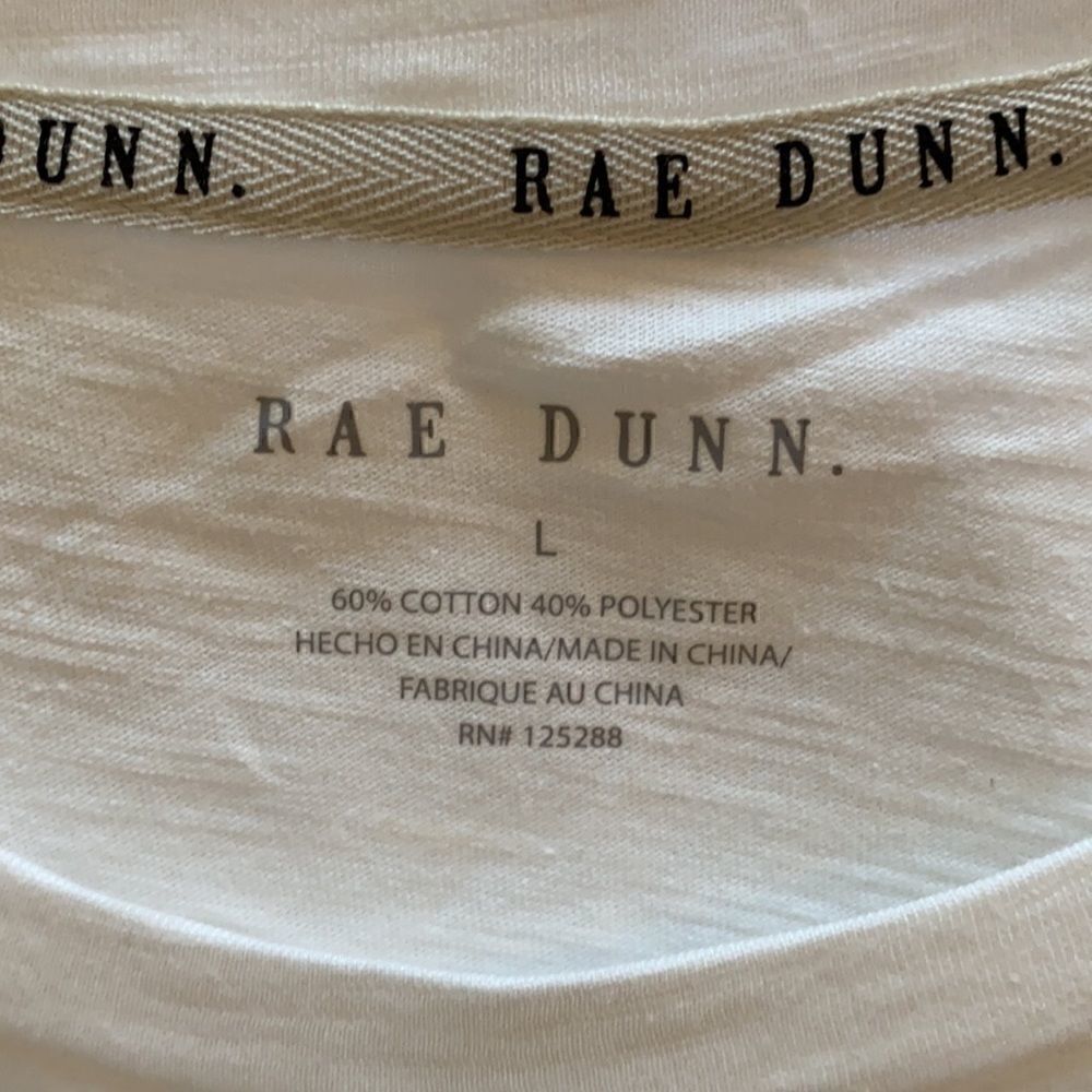 NWT Rae Dunn BOSS LADY White T-Shirt Size L - Picture 6 of 9